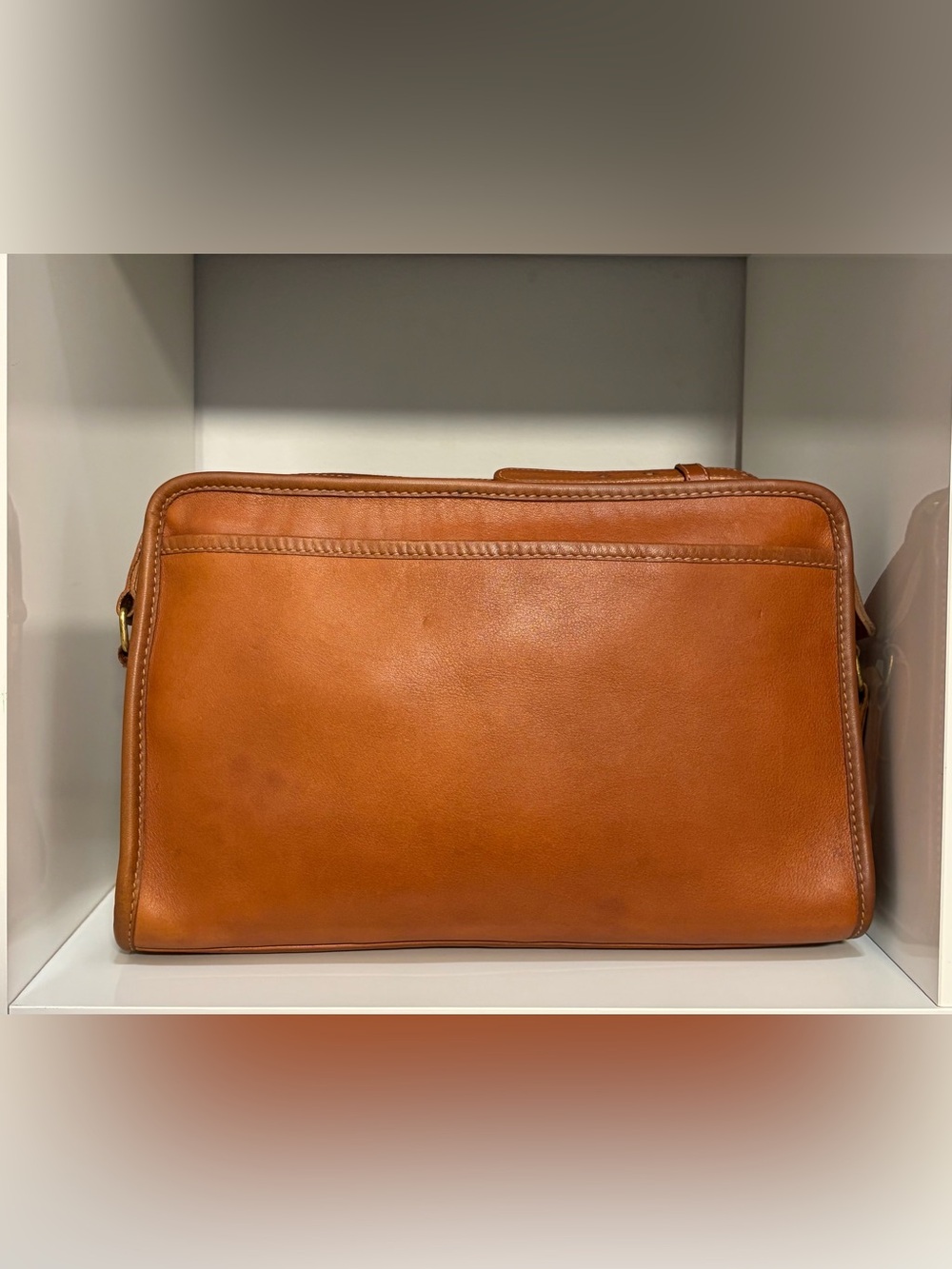 Vintage Coach Swagger Bag (#9820) Made in NYC w/ Rare “Irregular” Creed Stamp - Picture 5 of 16